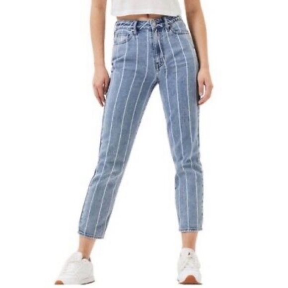 PacSun High Rise Mom Jeans In Railroad - Picture 1 of 16